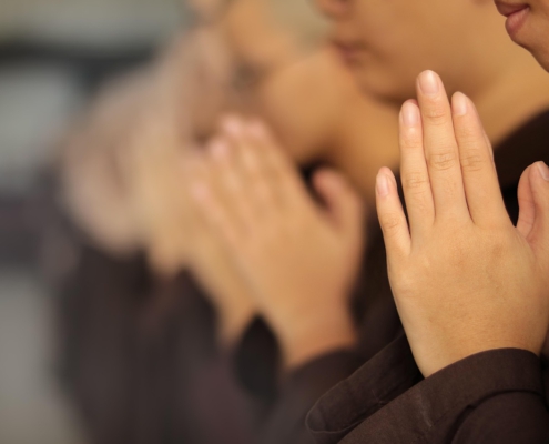 biddende handen namaste